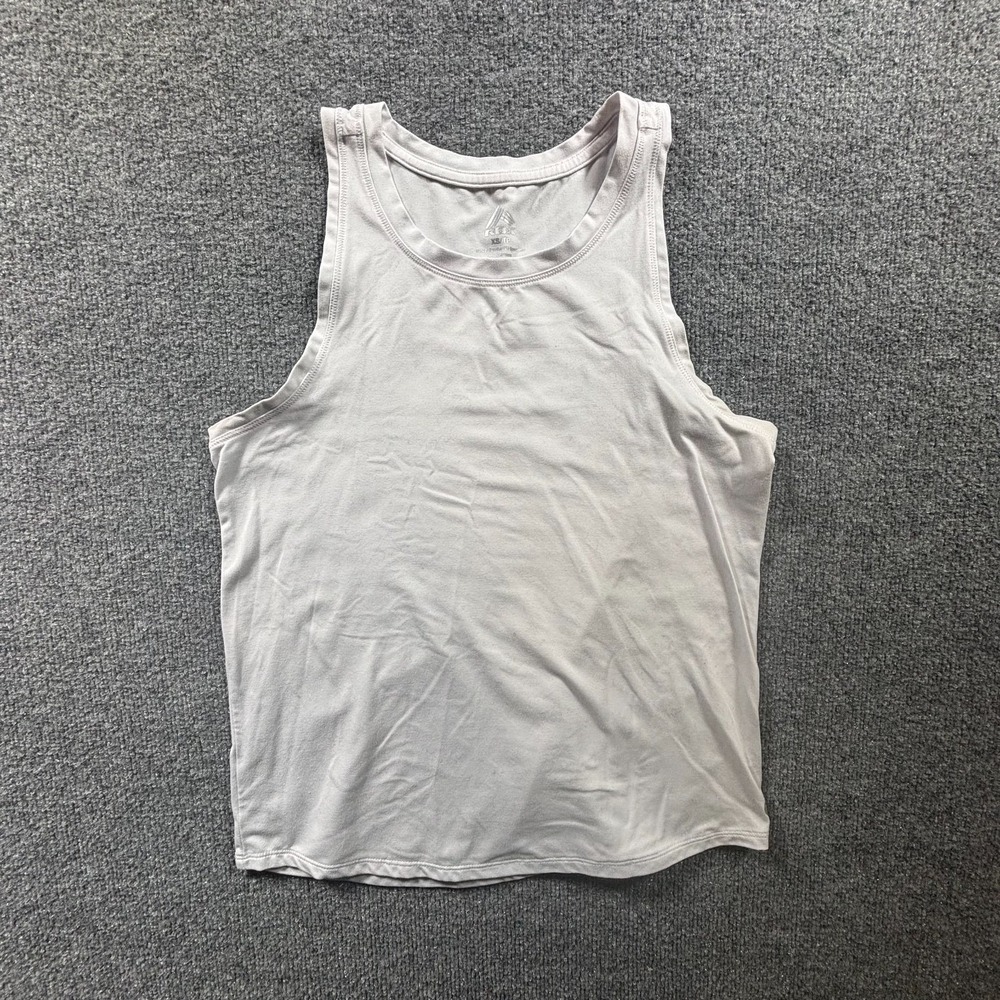 RBX Tank Top Women's XS White Polyester Racerback Gym Training Running Stretch